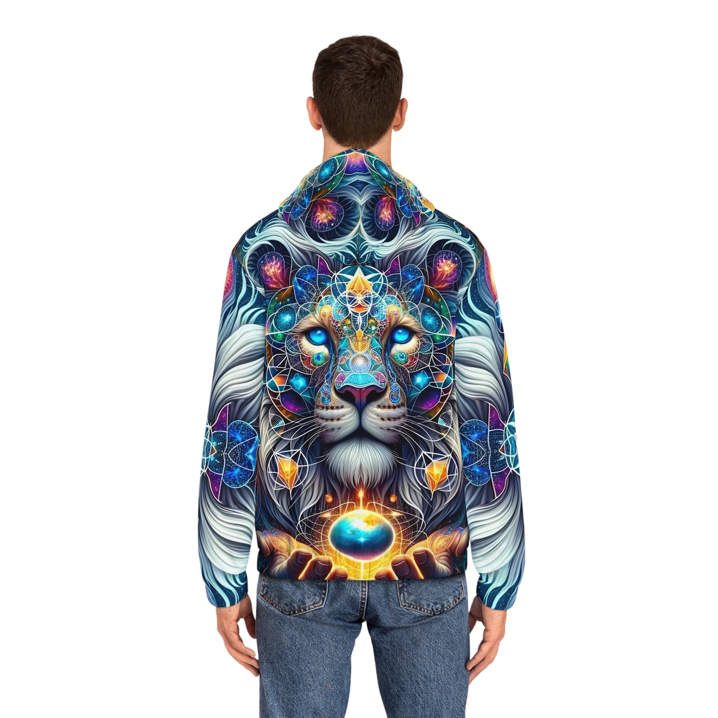Constellation King Men's Full-Zip Hoodie (AOP)