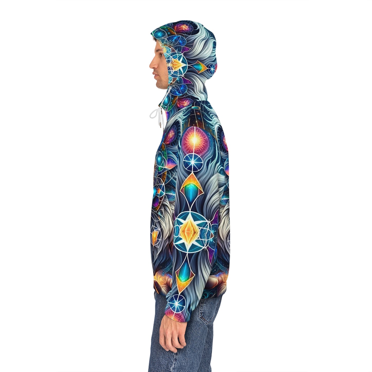 Constellation King Men's Full-Zip Hoodie (AOP)