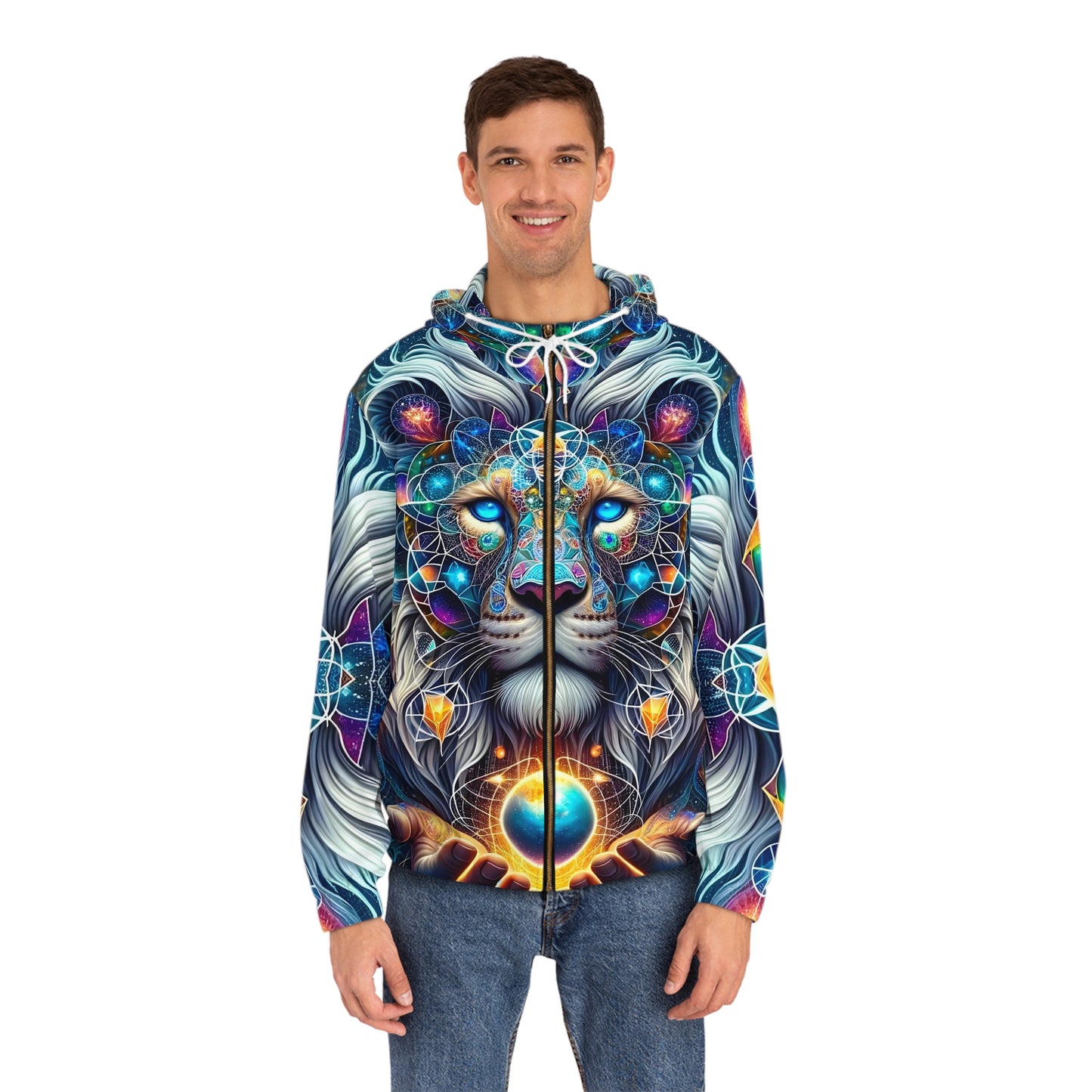Constellation King Men's Full-Zip Hoodie (AOP)