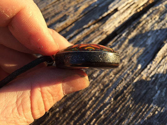 Happy Happy James - Seed of Life - Orgone Tesla Pendant -  EMF Blocker - Chakra Balancing - FREE Necklace - Hand Made