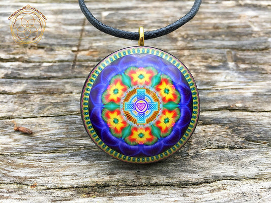 Dana Orgone Tesla Pendant- featuring Pumayana -EMF Blocker - Chakra Balancing - FREE Necklace - Hand Made