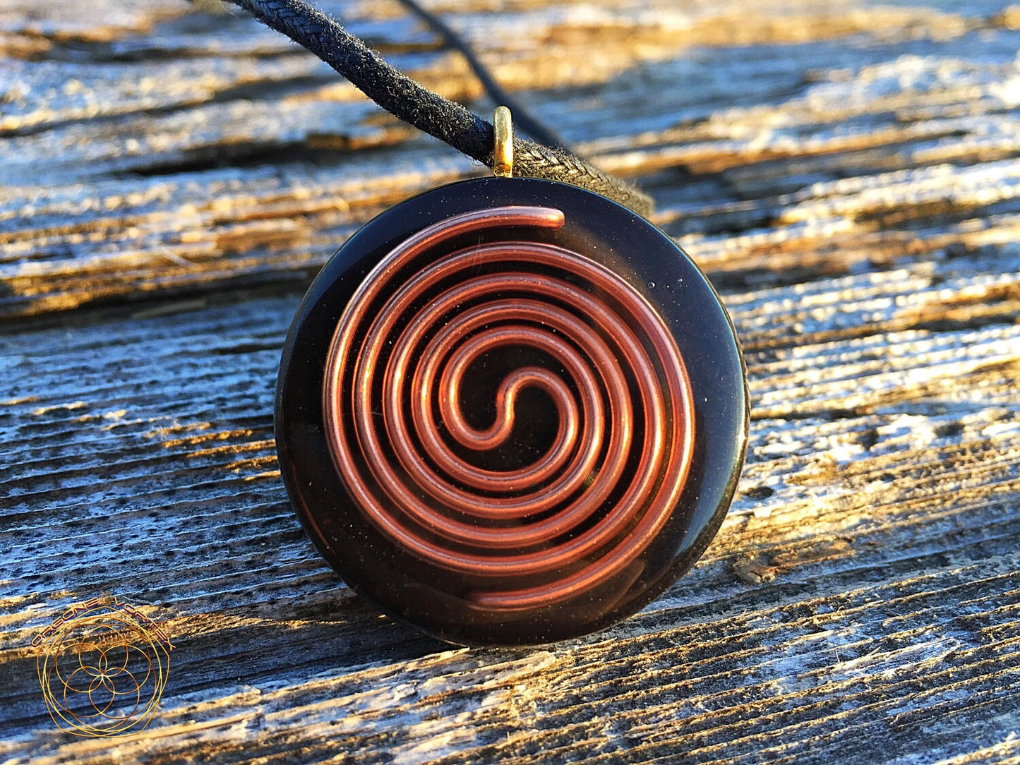 Arcturus Orgone Tesla Pendant- featuring Pumayana -EMF Blocker - Chakra Balancing - FREE Necklace - Hand Made