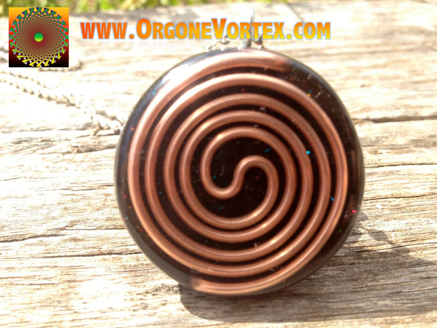 Purple OM Mandala Orgone Tesla Pendant- EMF Blocker - Chakra Balancing - FREE Necklace - Hand Made