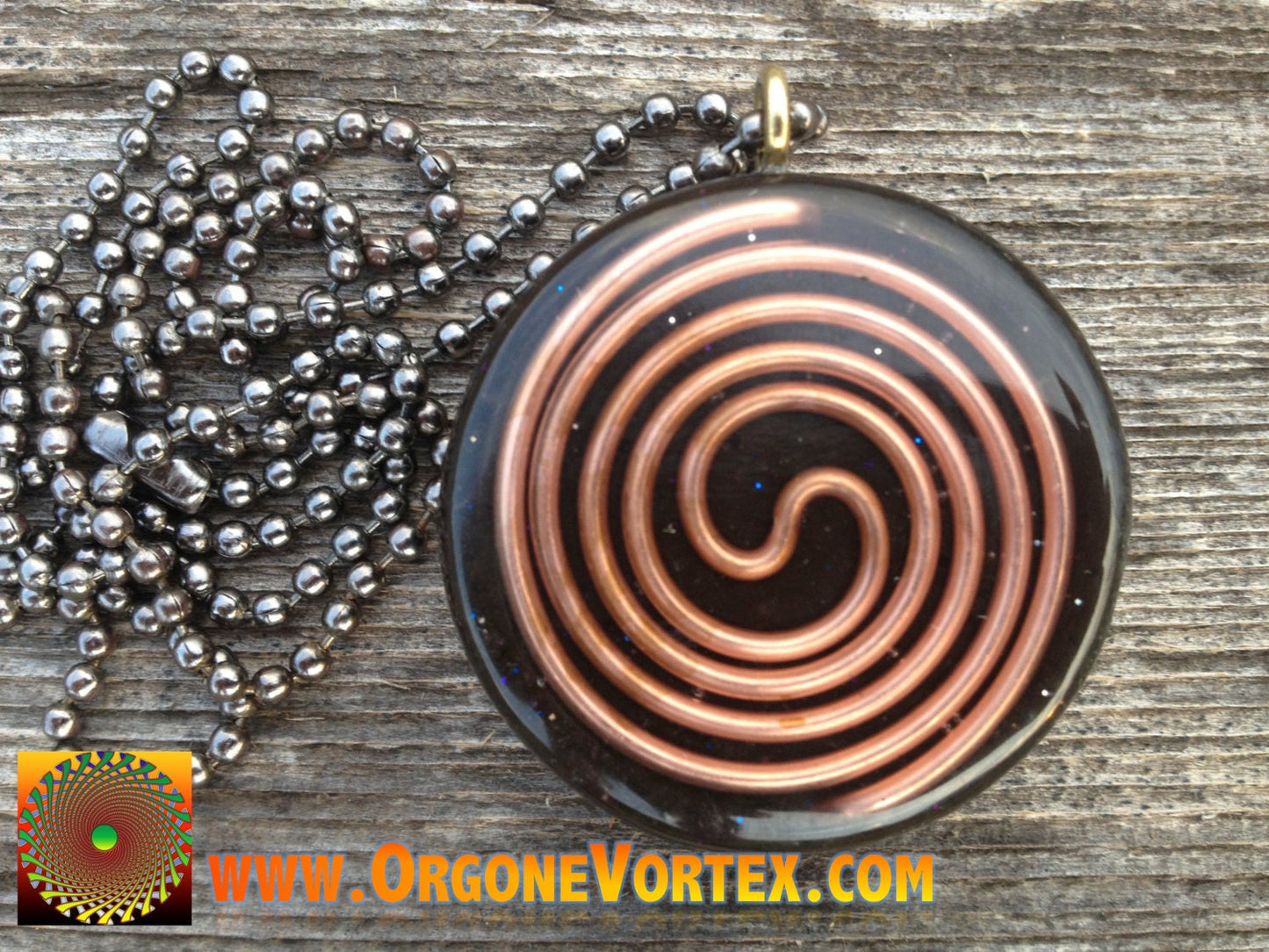 Orgone Fractal Mandala Pendant feat. Artist Marc Eden - EMF Blocker - Chakra Balancing - FREE Necklace - Hand Made