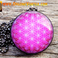 Pink Flower of Life - Sacred Geometry - Orgone Tesla Pendant- EMF Blocker - Chakra Balancing - FREE Necklace - Hand Made