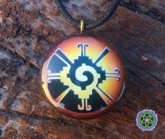 Hunab Ku - Orgone Tesla Pendant- EMF Blocker - Chakra Balancing - FREE Necklace - Hand Made