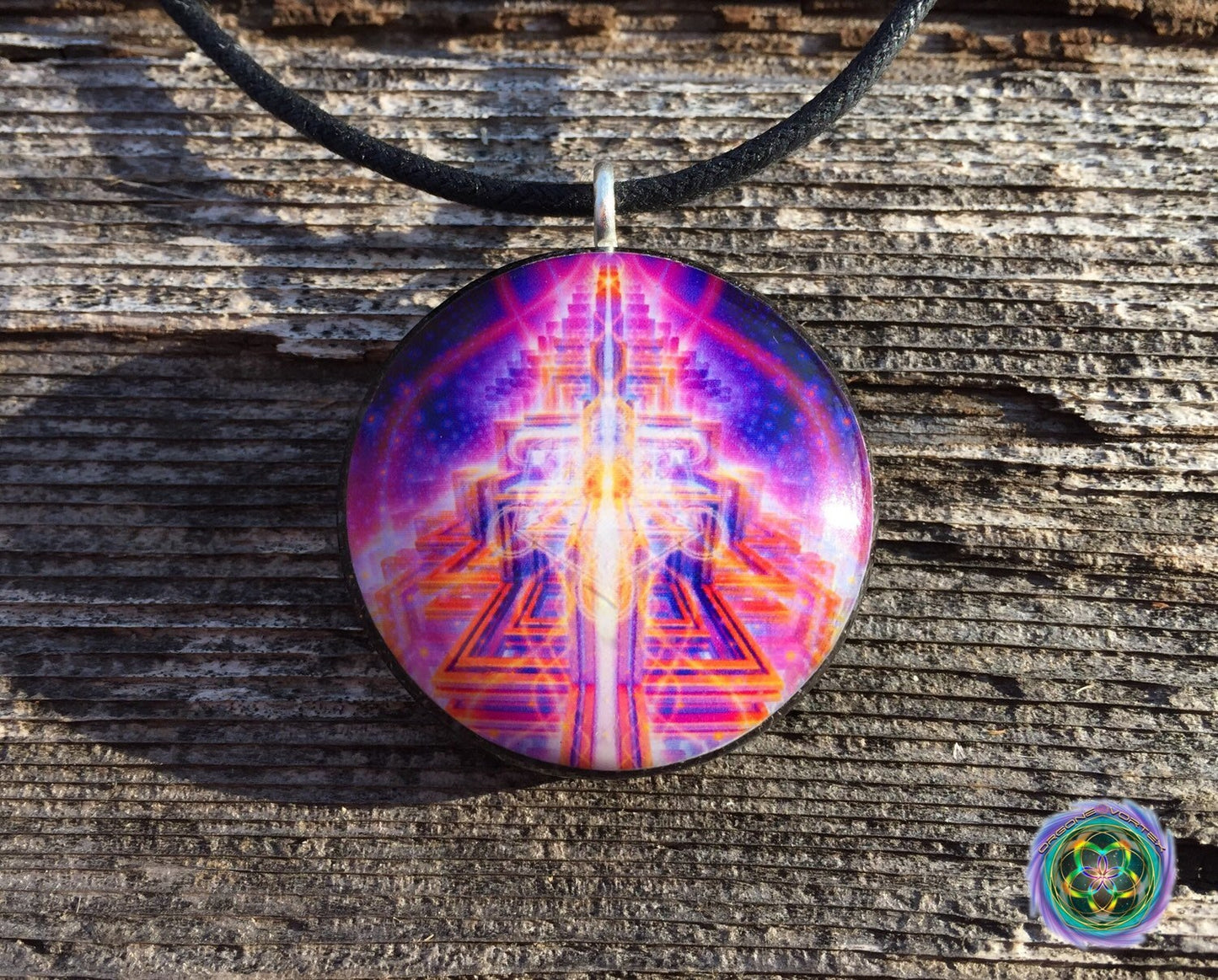 Spread The Light - Orgone Tesla Pendant- featuring PUMAYANA -EMF Blocker - Chakra Balancing - FREE Necklace - Hand Made