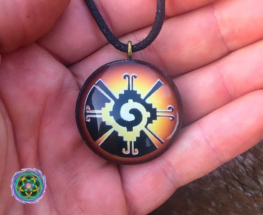 Hunab Ku - Orgone Tesla Pendant- EMF Blocker - Chakra Balancing - FREE Necklace - Hand Made