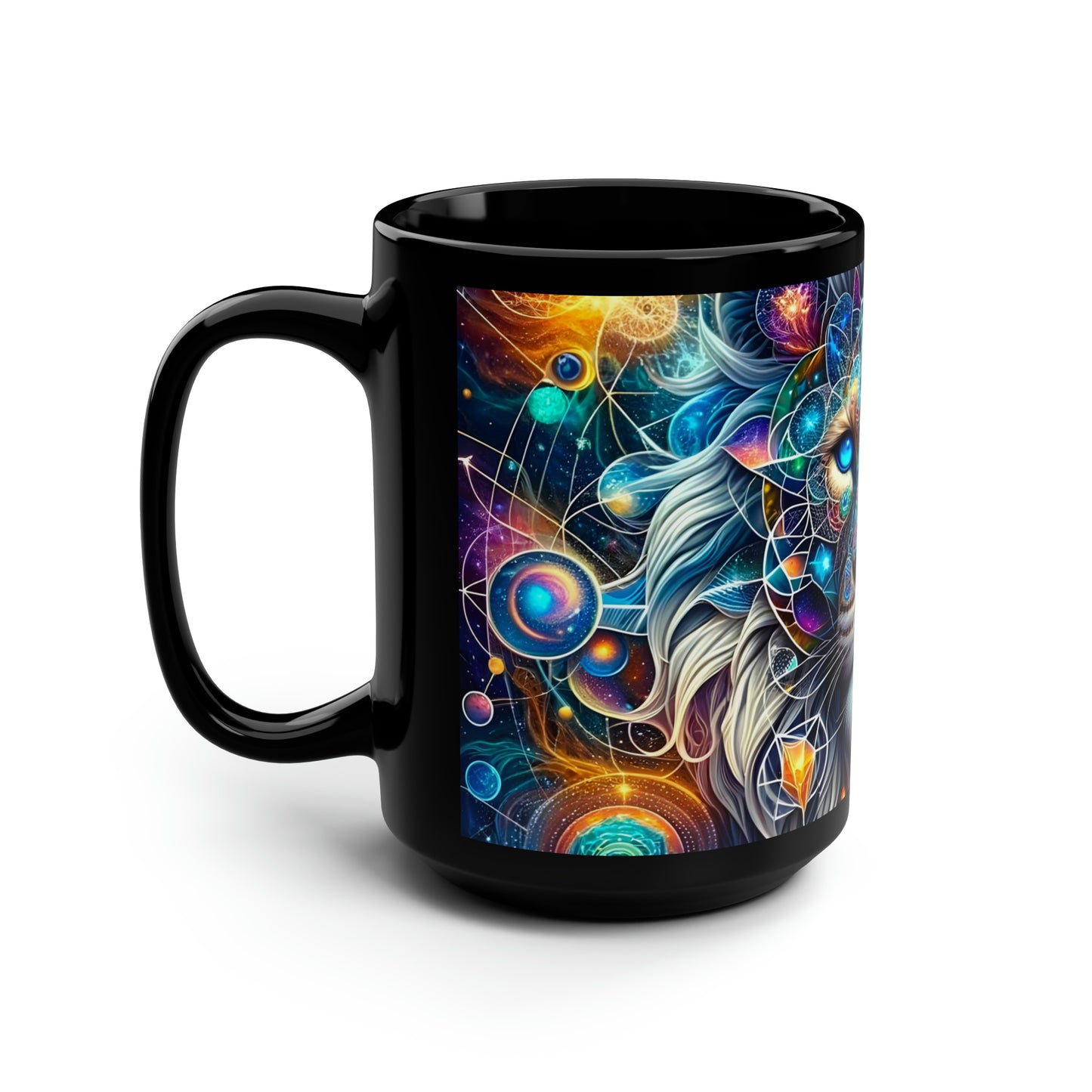 Constellation King Black Mug, 15oz