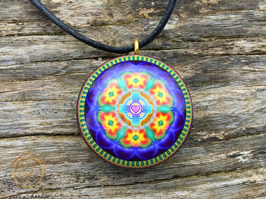 Dana Orgone Tesla Pendant- featuring Pumayana -EMF Blocker - Chakra Balancing - FREE Necklace - Hand Made