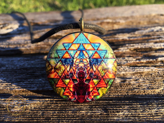 Tantra Orgone Tesla Pendant- featuring Pumayana -EMF Blocker - Chakra Balancing - FREE Necklace - Hand Made