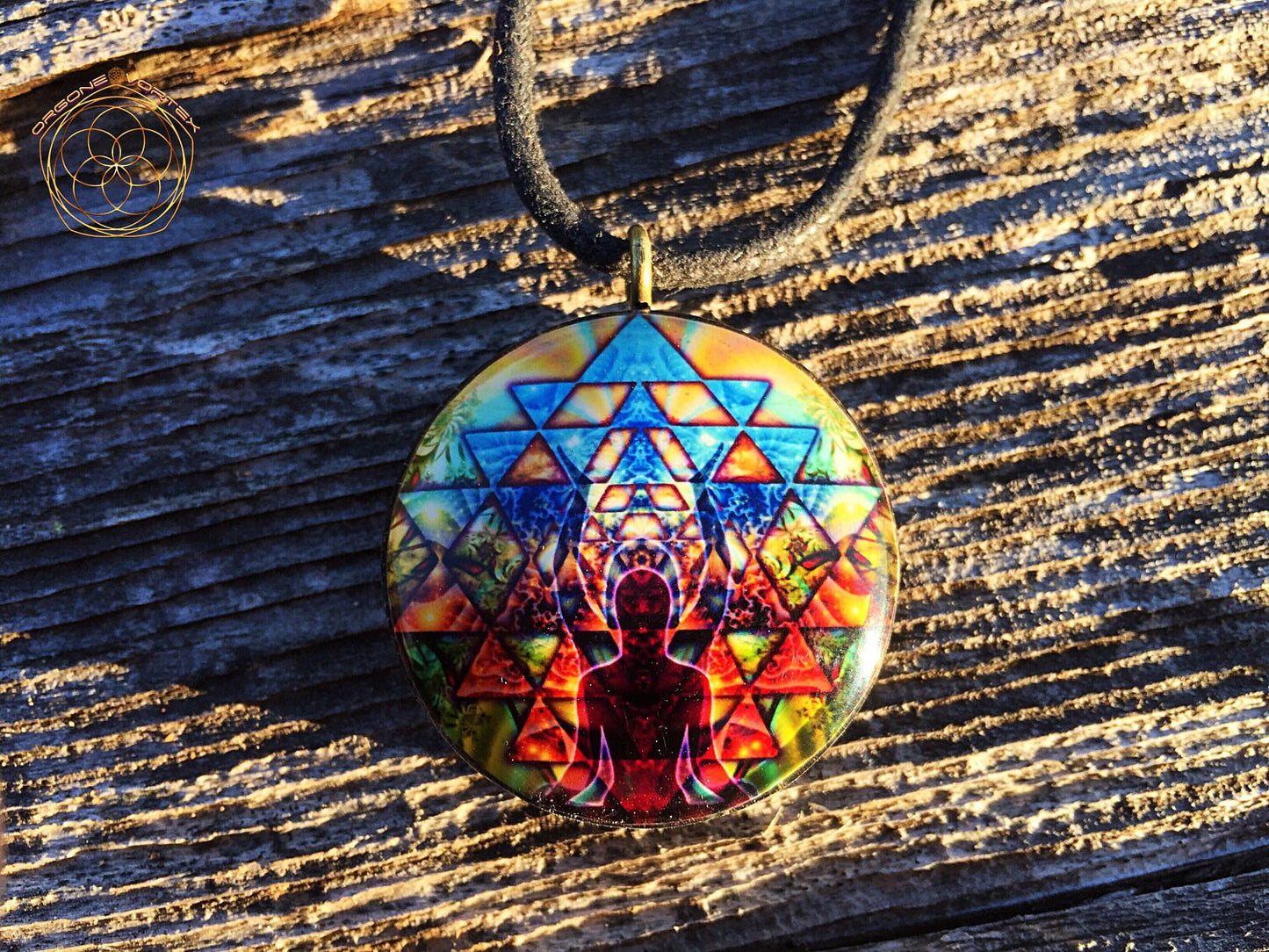 Tantra Orgone Tesla Pendant- featuring Pumayana -EMF Blocker - Chakra Balancing - FREE Necklace - Hand Made