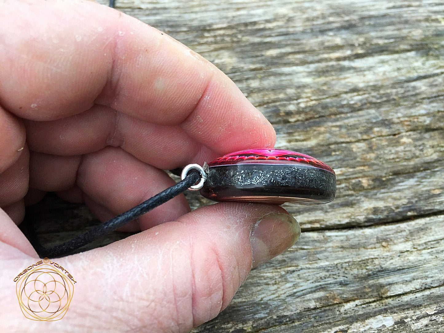 Indian-Valley Orgone Tesla Pendant- featuring Pumayana -EMF Blocker - Chakra Balancing - FREE Necklace - Hand Made
