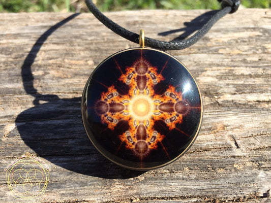 Dorje Orgone Tesla Pendant- featuring Pumayana -EMF Blocker - Chakra Balancing - FREE Necklace - Hand Made