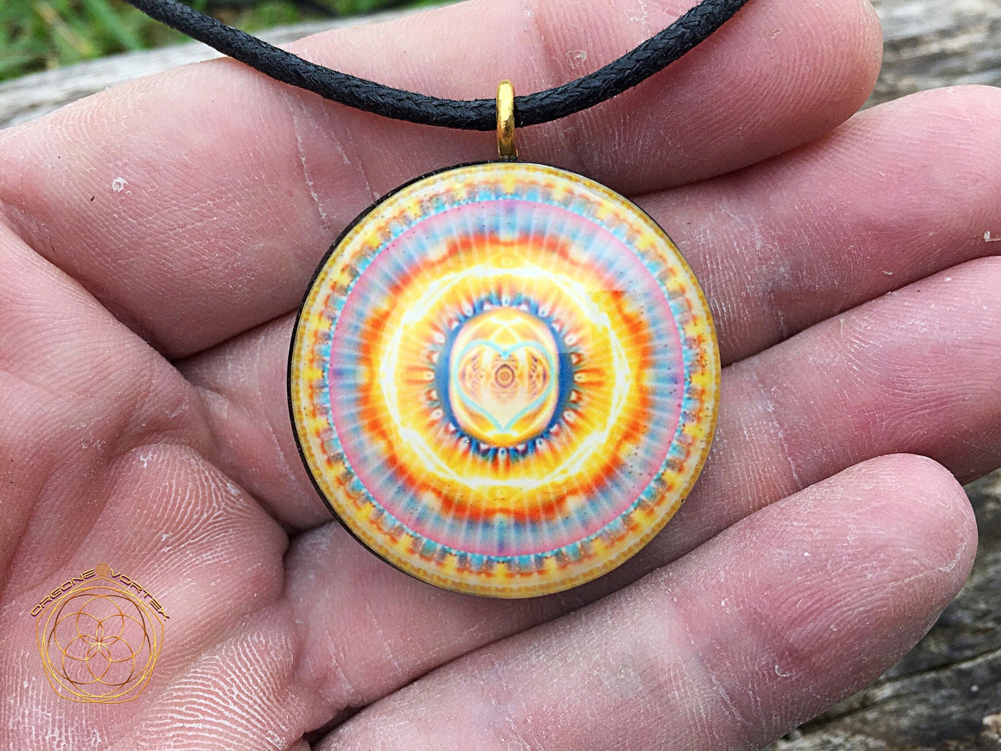 Light Drop Orgone Tesla Pendant- featuring Pumayana -EMF Blocker - Chakra Balancing - FREE Necklace - Hand Made