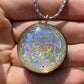 Seed of Life - Sacred Geometry Holographic Orgone Tesla Pendant- EMF Blocker - Chakra Balancing - FREE Necklace - Hand Made