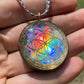 Seed of Life - Sacred Geometry Holographic Orgone Tesla Pendant- EMF Blocker - Chakra Balancing - FREE Necklace - Hand Made