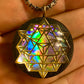 64 Tetrahedron - Sacred Geometry Holographic Orgone Tesla Pendant- EMF Blocker - Chakra Balancing - FREE Necklace - Hand Made