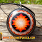 Orange Sri Yantra Mandala Orgone Tesla Pendant- EMF Blocker - Chakra Balancing - FREE Necklace - Hand Made