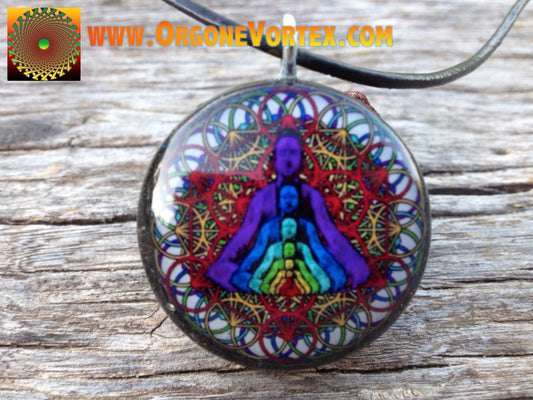 Orgone Fiero Memorial Pendant - EMF Blocker - Chakra Balancing - FREE Necklace - Hand Made