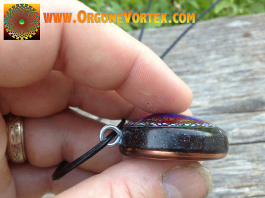 Orgone Fiero Memorial Pendant - EMF Blocker - Chakra Balancing - FREE Necklace - Hand Made