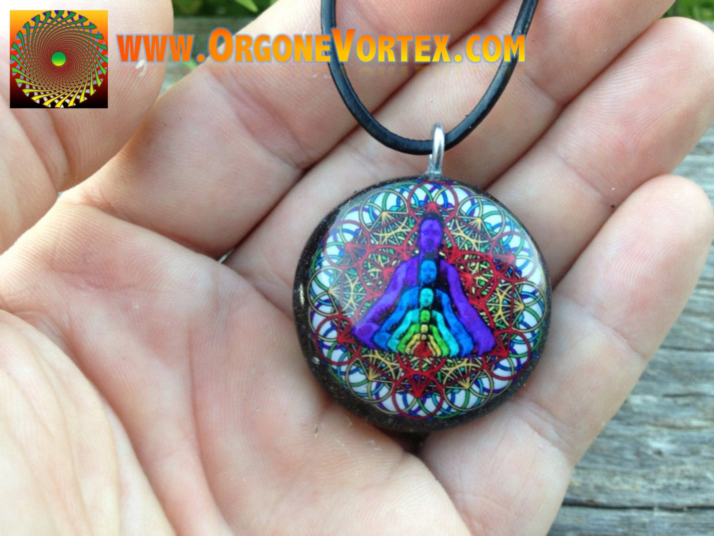 Orgone Fiero Memorial Pendant - EMF Blocker - Chakra Balancing - FREE Necklace - Hand Made