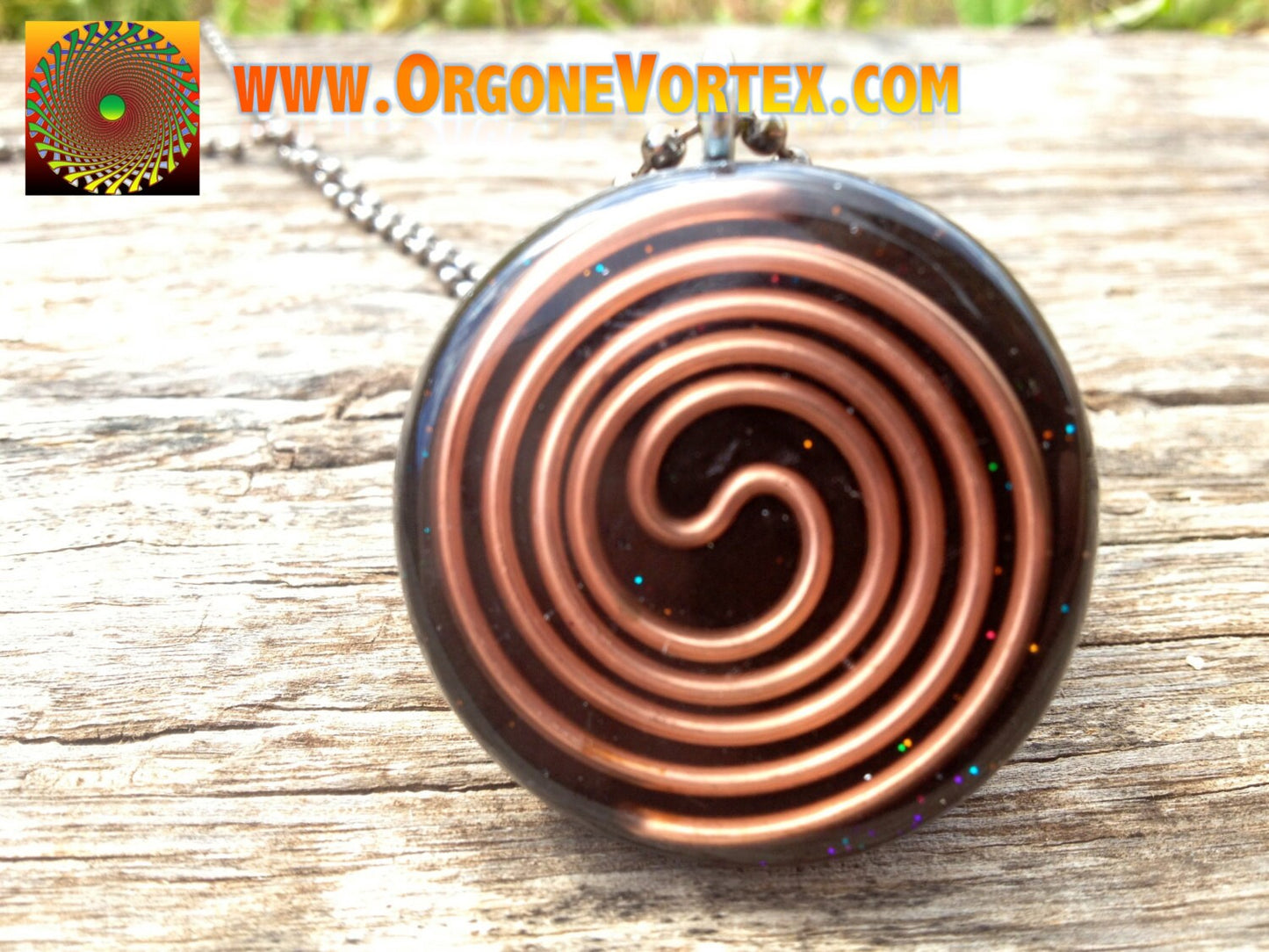 Stargate Orgone Tesla Pendant- featuring Pumayana -EMF Blocker - Chakra Balancing - FREE Necklace - Hand Made