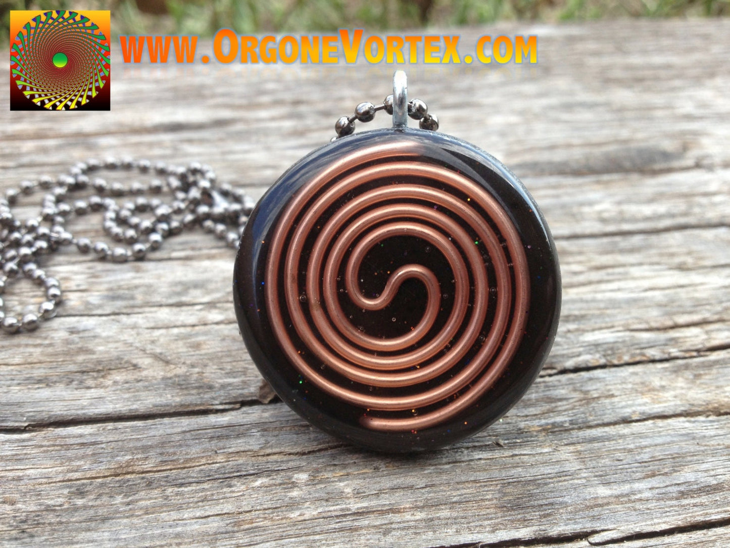 Cosmic Sri Yantra Orgone Tesla Pendant- Feat. Artist Endre Balogh - EMF Blocker - Chakra Balancing - FREE Necklace - Hand Made
