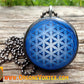 Blue Bloom - Flower of Life - Sacred Geometry - Orgone Tesla Pendant- EMF Blocker - Chakra Balancing - FREE Necklace - Hand Made