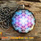 Cosmic Flower of Life - Sacred Geometry - Orgone Tesla Pendant- EMF Blocker - Chakra Balancing - FREE Necklace - Hand Made