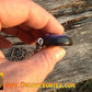 Flower of Life - Blue & White - Sacred Geometry - Orgone Tesla Pendant- EMF Blocker - Chakra Balancing - FREE Necklace - Hand Made