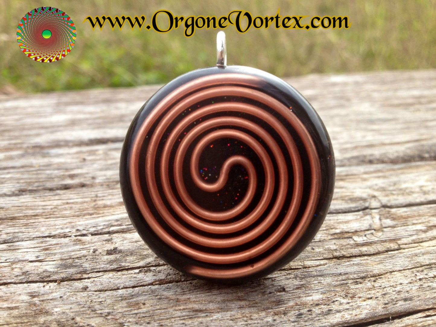 Sri Yantra Mandala Orgone Tesla Pendant- EMF Blocker - Chakra Balancing - FREE Necklace - Hand Made