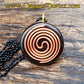 Golden Fire Sri Yantra Mandala Orgone Tesla Pendant- EMF Blocker - Chakra Balancing - FREE Necklace - Hand Made