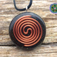 Blue Sri Yantra Mandala Orgone Tesla Pendant- EMF Blocker - Chakra Balancing - FREE Necklace - Hand Made
