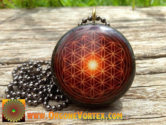 Eternal Sunshine - Sacred Geometry - Orgone Tesla Pendant- EMF Blocker - Chakra Balancing - FREE Necklace - Hand Made