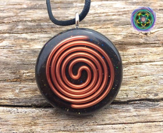 Dreamtime Orgone Tesla Pendant- featuring Pumayana -EMF Blocker - Chakra Balancing - FREE Necklace - Hand Made