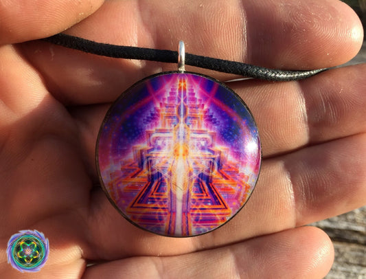 Spread The Light - Orgone Tesla Pendant- featuring PUMAYANA -EMF Blocker - Chakra Balancing - FREE Necklace - Hand Made