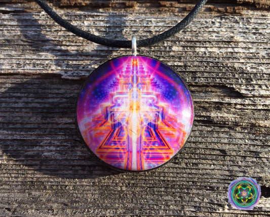 Spread The Light - Orgone Tesla Pendant- featuring PUMAYANA -EMF Blocker - Chakra Balancing - FREE Necklace - Hand Made